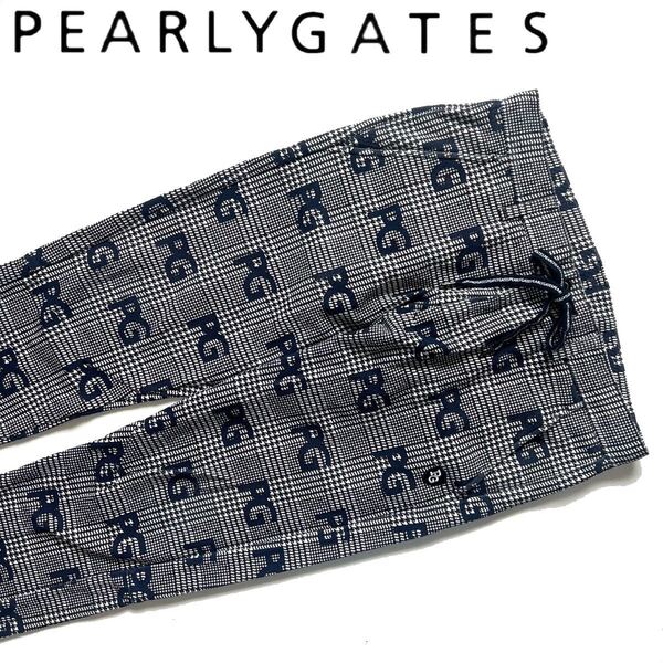 【送料無料】Pearly gates パーリーゲイツ グレンチェック イージーパンツ メンズ L 5 ズボン ゴルフ GOLF ジョガーパンツ