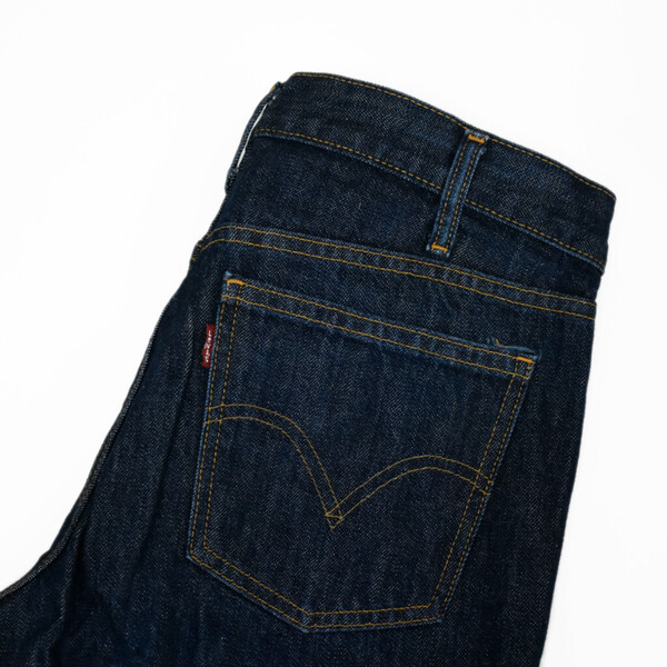 色濃 00s Levi's リーバイス 606 インディゴ デニムパンツ スリム ジップフライ 赤タブ 33
