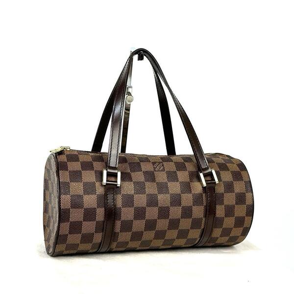 美品■Louis Vuitton ルイヴィトン N51304 SD0084 パピヨン ダミエ LV ハンドバッグ ミニボストン トートバッグ ユニセックス ブラウン