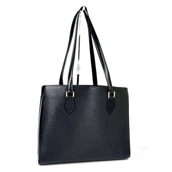 美品■Louis Vuitton ルイヴィトン デュプレックス エピ LV M52422 SP0978 トートバッグ ハンドバッグ ブラック ユニセックス 男女兼用