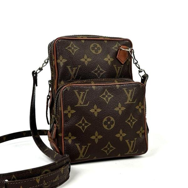 美品■Louis Vuitton ルイヴィトン アマゾン M45236 ショルダーバッグ クロスボディ 肩掛け 斜め掛け モノグラム ブラウン ユニセックス