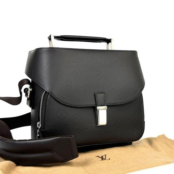 極美品■Louis Vuitton ルイヴィトン チャーリー 2WAY M46510 AS1012 モノグラム グラセ ショルダーバッグ クロスボディ ハンドバッグ 茶