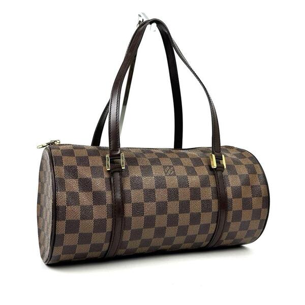 極美品■Louis Vuitton ルイヴィトン ダミエ パピヨン30 N51303 ハンドバッグ トートバッグ ミニボストン レザー ブラウン ユニセックス