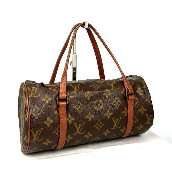 美品■Louis Vuitton ルイヴィトン M51386 パピヨン26 モノグラム LV ハンドバッグ ミニボストン ドラムバッグ メンズ レディース 男女兼用