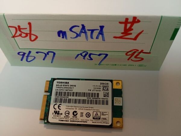 ■ SSD mSATA ■ 256GB (9677時間) 東芝 正常判定 送料無料