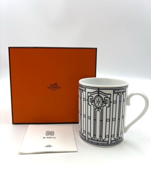 未使用保管品 HERMES エルメス H・DECO Hデコ アッシュデコ ホワイト カップ マグカップ 箱付