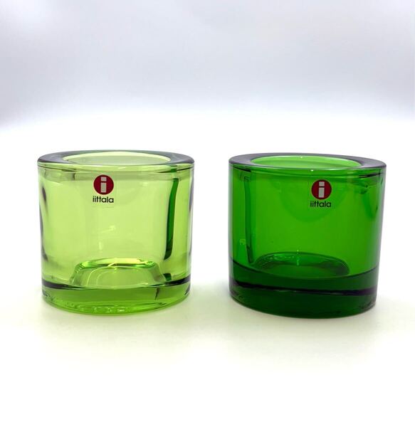 iittala Kivi イッタラ キビ キャンドルホルダー アップルグリーン グリーン 2個セット