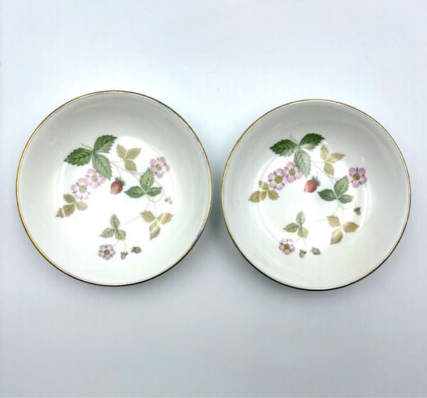 WEDGWOOD ウェッジウッド ワイルドストロベリー 小皿 豆皿 10cm ミニプレート 2枚セット