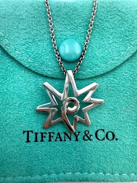 希少 TIFFANY&Co. TIFFANY ティファニー ボリュームスター ロングチェーン シルバー パロマピカソ ネックレス