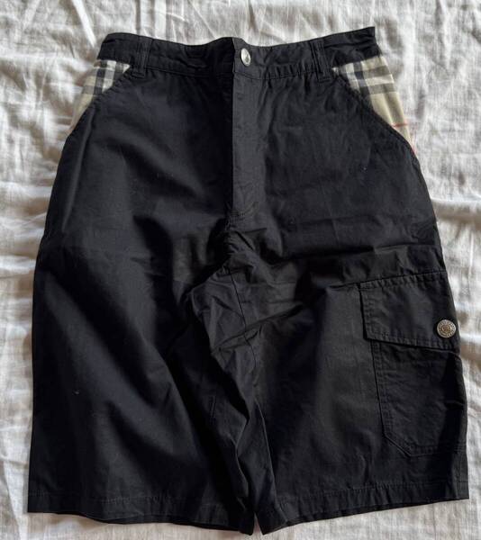 バーバリーロンドン ショートパンツ 140 キッズ 黒 ノバチェック