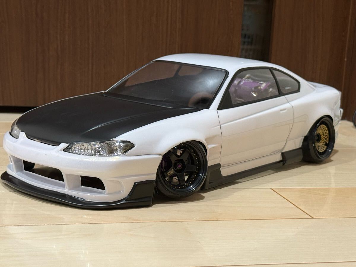 ラジコンボディ1/10 S15シルビアTeam TOYOメーカー塗装済み電飾