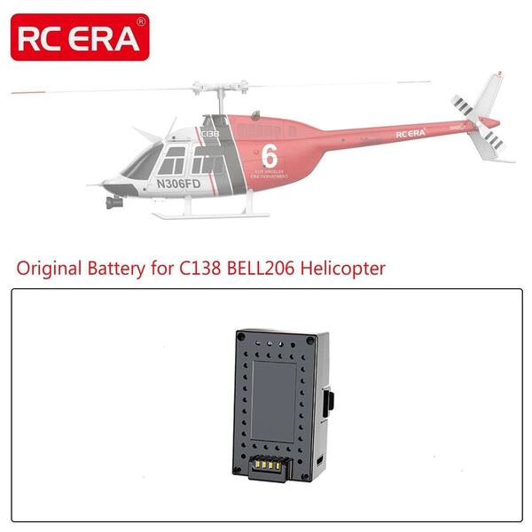 RC ERA C138 BELL 206 ヘリコプター 7.4V 350mAh LiPo バッテリー C138 BELL206 RC ヘリコプター パーツ ラジコン 純正品
