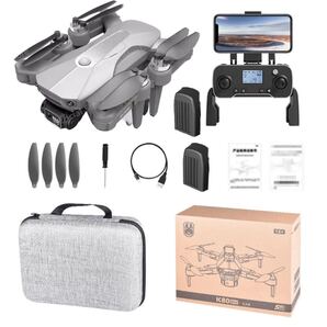 バッテリー2本 K80PRO max 4K高画質カメラ ブラシレスモーター WIFI FPV GPS搭載 1200m飛行 自主追尾帰還 ドローン 折り畳み 初心者 日本語