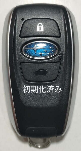 初期化済スバル純正スマートキー3ボタンインプレッサレガシーレヴォーグ基盤番号281451-5801 001-A01470 14AHA-01新品電池サービス⑰
