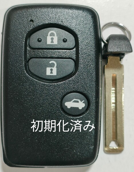 初期化済スバル純正スマートキー3ボタンBRZインプレッサ基盤番号271451-5300ノーカットキー付き新品電池サービス⑤