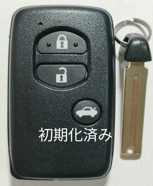 初期化済スバル純正スマートキー3ボタン ノーカットキー付き BRZインプレッサ基盤番号271451-5300新品電池サービス③