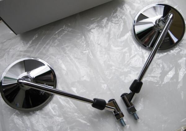 ★【車検対応】NEW CLASSIC ミラー 10mm 右：逆ネジ SET ＊X