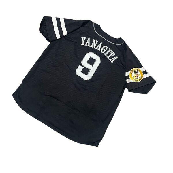 福岡ソフトバンクホークス ソフトバンクホークス Majestic マジェスティック 柳田悠岐 9 レプリカユニフォーム ビジター 刺繍 L