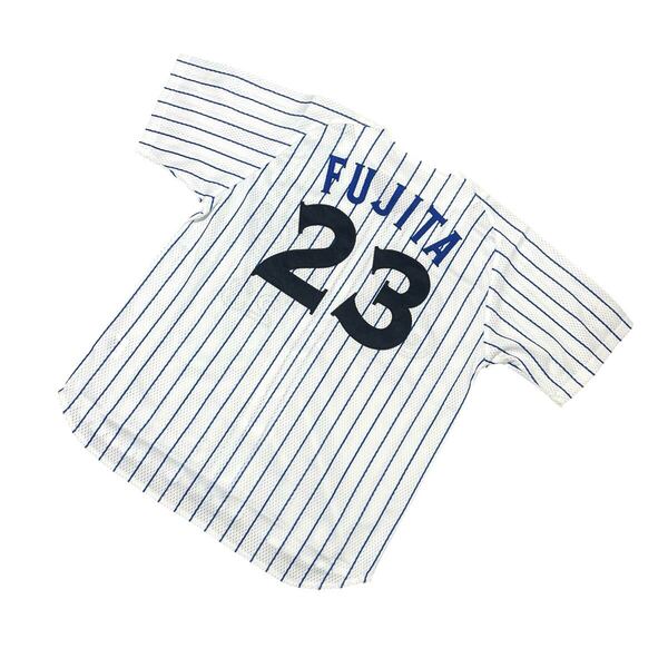 横浜DeNAベイスターズ 横浜ベイスターズ 藤田一也 藤田 23 復刻レプリカユニフォーム レプリカユニフォーム ホーム 刺繍 Mサイズ