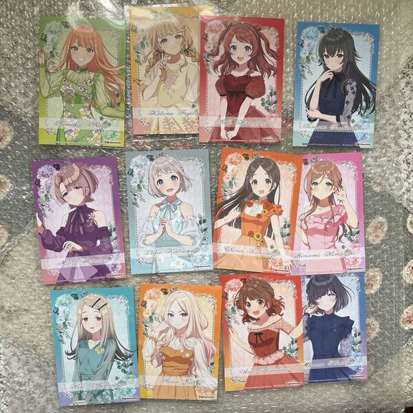 学マス アニメイト 限定特典 ポストカード 全種12枚コンプリート 学園アイドルマスター 学マス 1st アニバーサリー