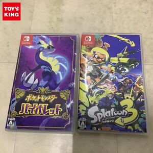 1円〜 Nintendo Switch ソフト ポケットモンスター バイオレット、スプラトゥーン3