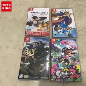 1円〜 Nintendo Switch ソフト ポケットモンスター ソード、スプラトゥーン2、モンスターハンターライズ他