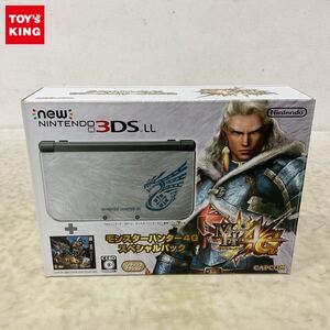 1円〜 欠品 動作確認/初期化済 New ニンテンドー3DS LL RED-001 モンスターハンター4G スペシャルパック