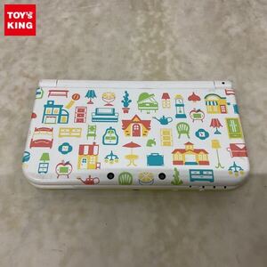 1円〜 動確/初期化済 ソフトDL不可 箱無 Newニンテンドー3DS LL RED-001 どうぶつの森 ハッピーホームデザイナー仕様