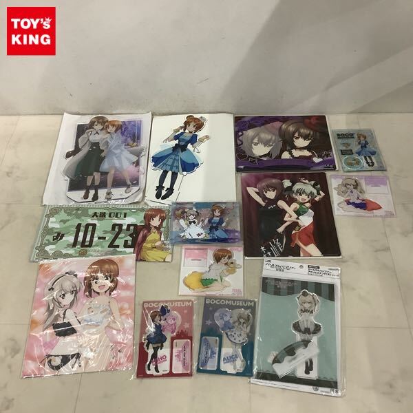 ガールズ＆パンツァー 　西住まほ　エリカ　タオル　クリアファイル　マウスパッド ガールズ＆パンツァー 西住まほ エリカ タオル クリアファイル