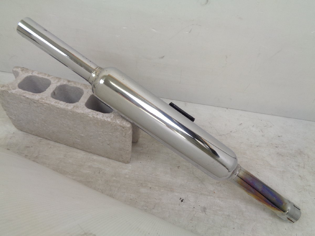 SR400 スリップオン サイレンサー中古 サクラ工業製SR400 サイレンサーマフラー 純正 中古 バイク 部品