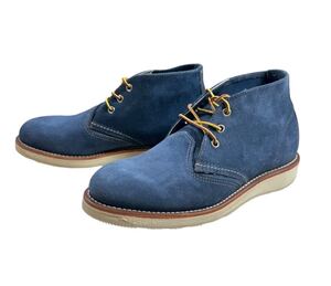 не использовался товар 12 год USA производства специальный заказ товар? RED WING Chukka Boots Red Wing замша ботинки чукка темно-синий US8D 26.