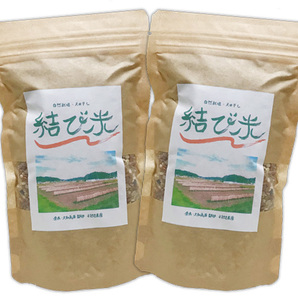 自然栽培 天日干し 結び玄米 雑穀ミックス 600g(300gX2袋)★無肥料・無農薬・自家採取★自然のエネルギーとぬくもりの心に育まれた(*^^*)