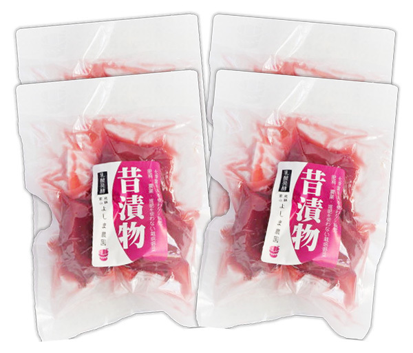 自然栽培 赤かぶ漬け 400g(100gX4袋)★昔ながらの古式製法★無肥料・無農薬の究極の自然農法の野菜を使用★無添加・無化学調味料★