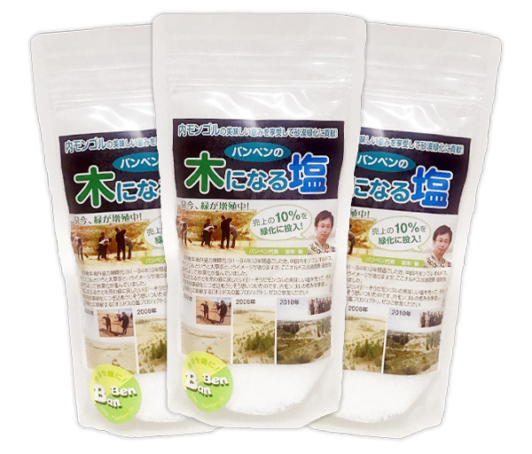 バンベンの木になる塩 粉末タイプ 750g(250gX3袋)★一億数千年かけてできた汚れとは無縁の太古の塩★天日塩と岩塩を最適比率でブレンド♪