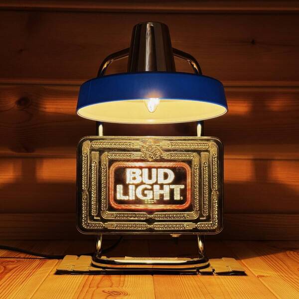 BUD LIGHT バドライト BEER ビール ビンテージ ライトサイン シェードランプ 照明 バー ガレージ Budweiser バドワイザー