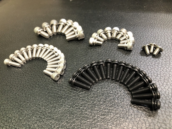★☆ゼファー400、ゼファーχ、ZRX400、GPZ900R、GPZ750R、GPz400F等純正CVKキャブ用ステンレスネジ52本セット新品 TOP黒染め☆★