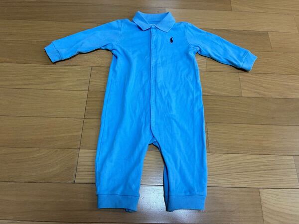 ラルフローレン 長袖カバーオール 70センチ 6M ロンパース キッズ ベビー服 男の子男子 子供服 つなぎ