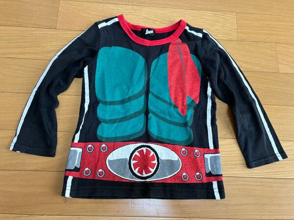 仮面ライダー 長袖Tシャツ 100センチ トップス キッズ 男の子男子 なりきりTシャツ 子供服