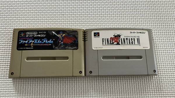 25-SFC-208-T 動作品 スーパーファミコン ファイナルファンタジー6 ファイアーエムブレム