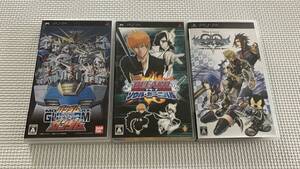ジャンクPSP-13 プレイステーションポータブル ガンダムVSガンダム キングダムハーツ FINAL MIX ブリーチソウルカーニバル