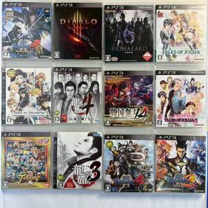 PS3 ソフト 12本cセット まとめ売り プレステーション3 playstation 龍が如く3・4/ バイオハザード/ディアブロⅢ/戦国バサラ...他 F2 R7624