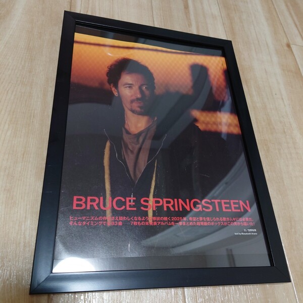 【A4額縁】ブルース・スプリングスティーン BRUCE SPRINGSTEEN ポスター風