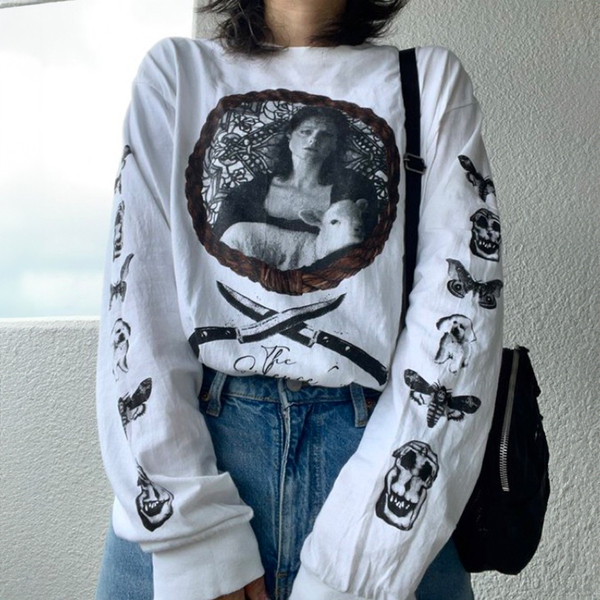 2XL ロンT 羊たちの沈黙 ジョディフォスター ムービーT 映画 The Silence of the Lambs
