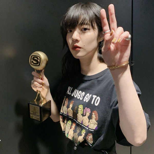 L あいみょん着用 おっぱい Tシャツ ブラック オッパイ ヴィンテージ