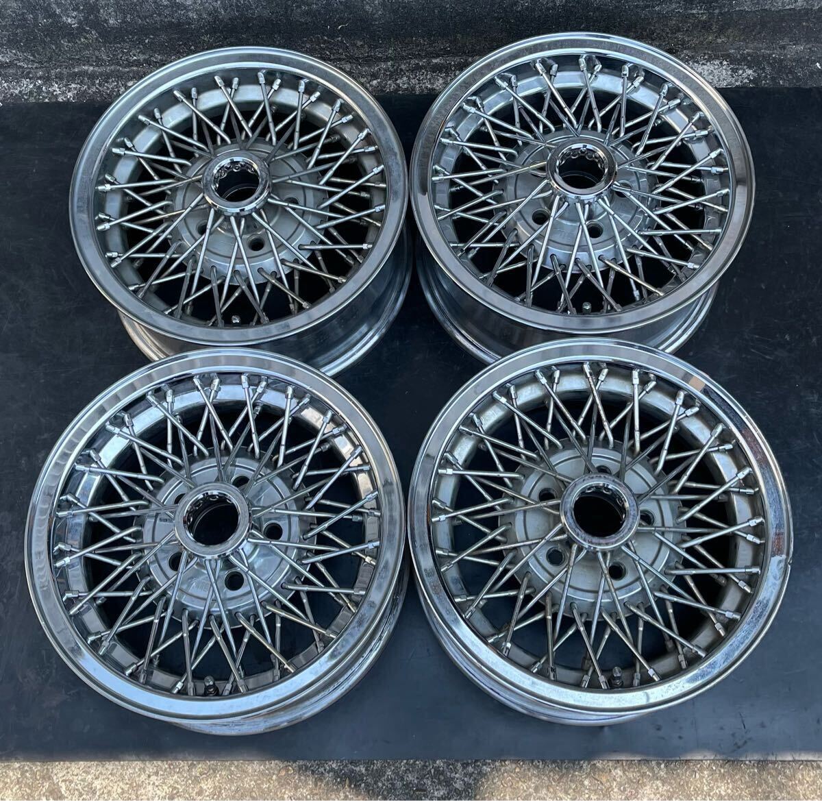 レイズ　ワイヤーホイール ワイヤーホイール13x7 Rev 100ストレート5x114.3リムゴールド
