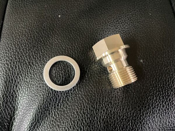 XJR400 真鍮 油温 取り出し センサー アダプター アルミワッシャー付き ヨシムラ アクティブ デイトナ KOSO 4HM RH02J 全年式 PT1/8 Rc1/8