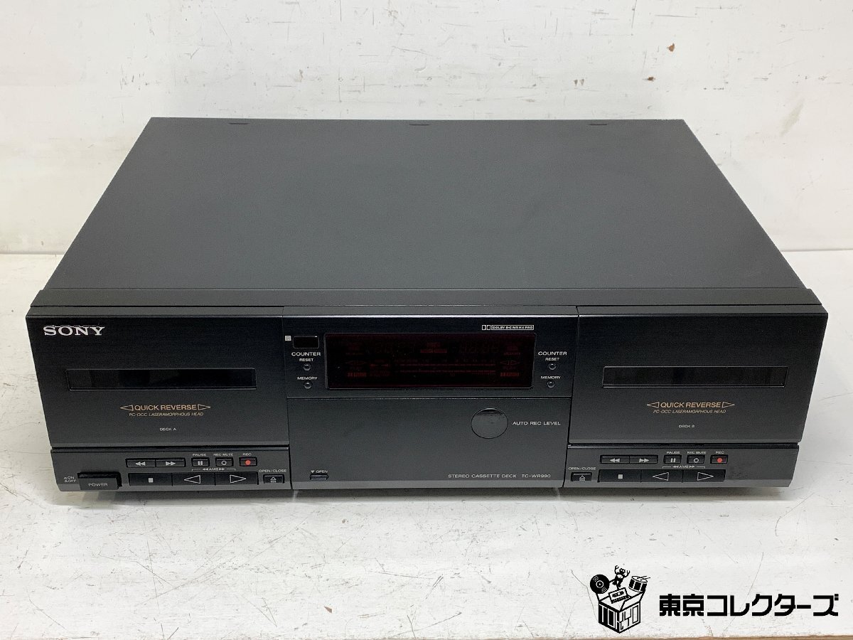 SONY カセットデッキ TC-WR990 ジャンク品 Yahoo!オークション -「sony tc-wr990」の落札相場・落札価格