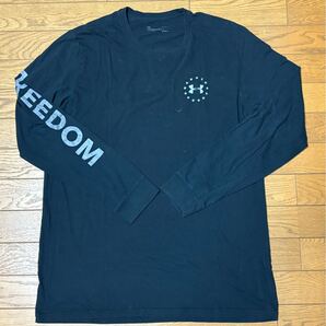 UNDER ARMOUR “FREEDOM” MEN’S LONG SLEEVE T-SHIRTS size-LG(着丈77身幅58) 中古 送料無料 NCNR