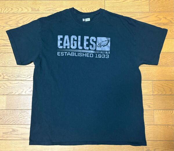 NFL PHILADELPHIA EAGLES MEN’S SHORT SLEEVE T-SHIRTS size-XL(着丈71身幅58) 中古(美品) 送料無料 NCNR