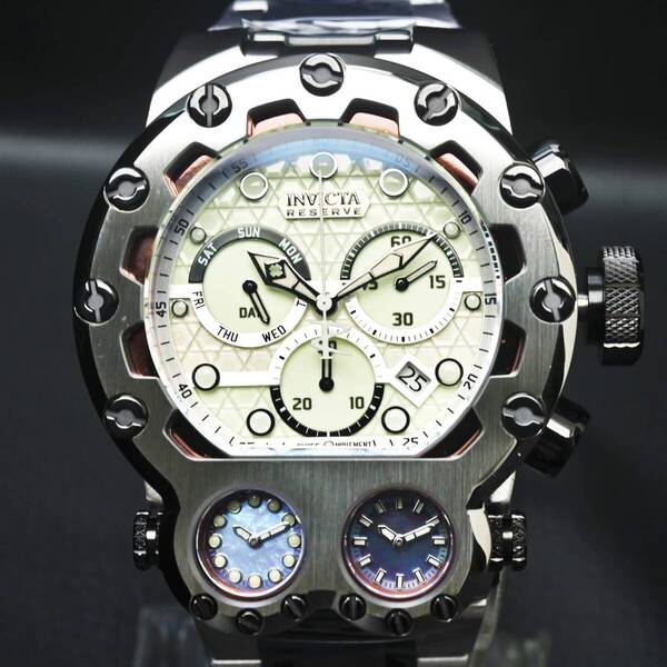 INVICTA インビクタ『Reserve Mugnum Tria 35104』★3つのムーブメント搭載★電池式★200m防水★スイス製Mvt★